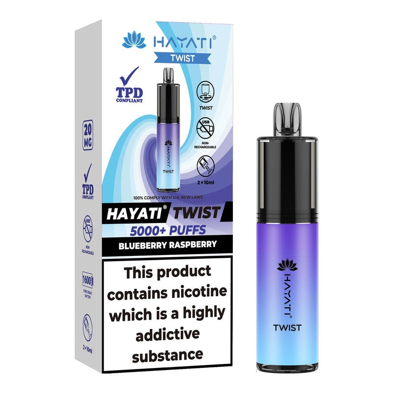 Hayati Twist 5000 Disposable Vape Kit – Long-Lasting, Leak-Proof & Flavor-Packed!