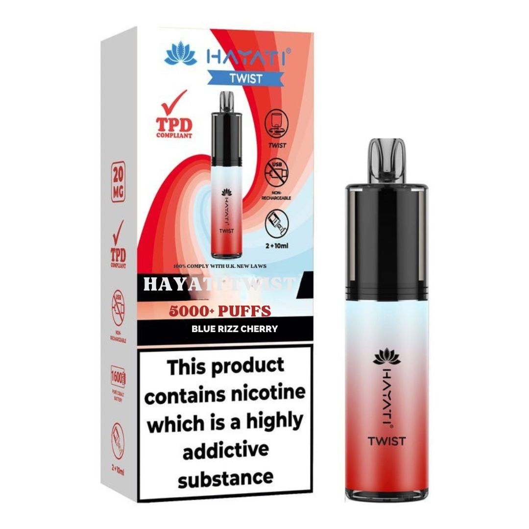 Hayati Twist 5000 Disposable Vape Kit – Long-Lasting, Leak-Proof & Flavor-Packed!