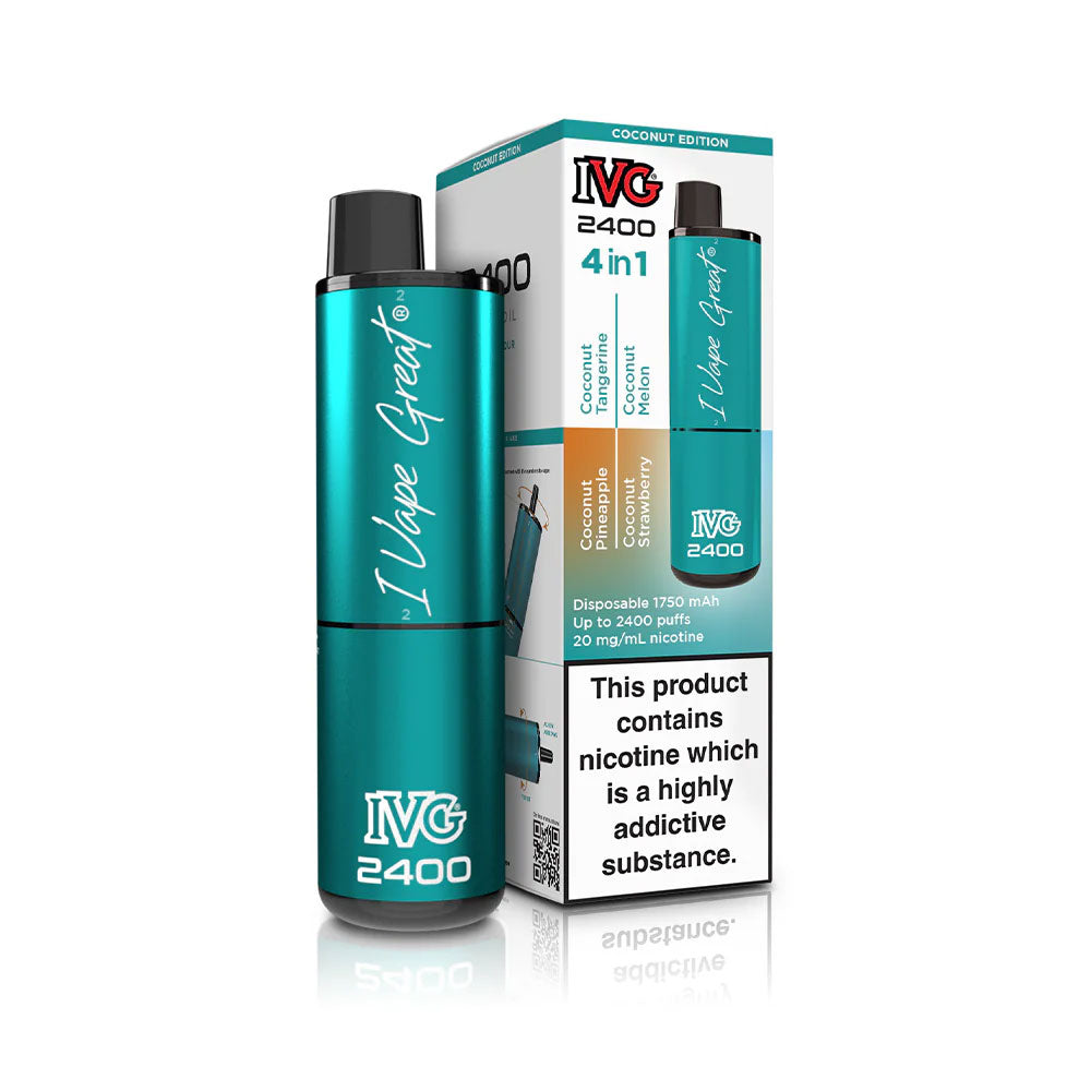 4 in 1 Coconut Edition IVG 2400 Disposable Vape