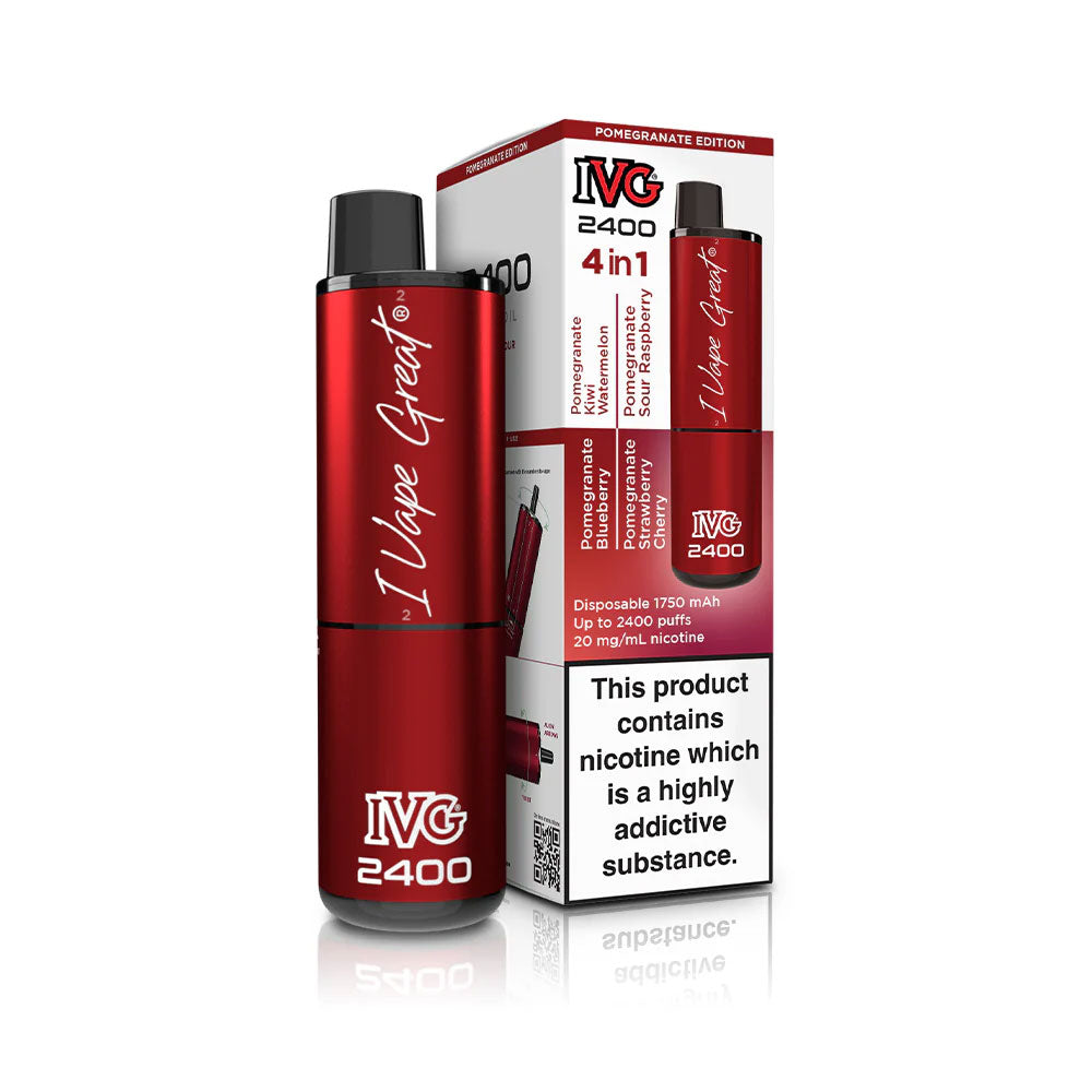 4 in 1 Pomegranate Edition IVG 2400 Disposable Vape