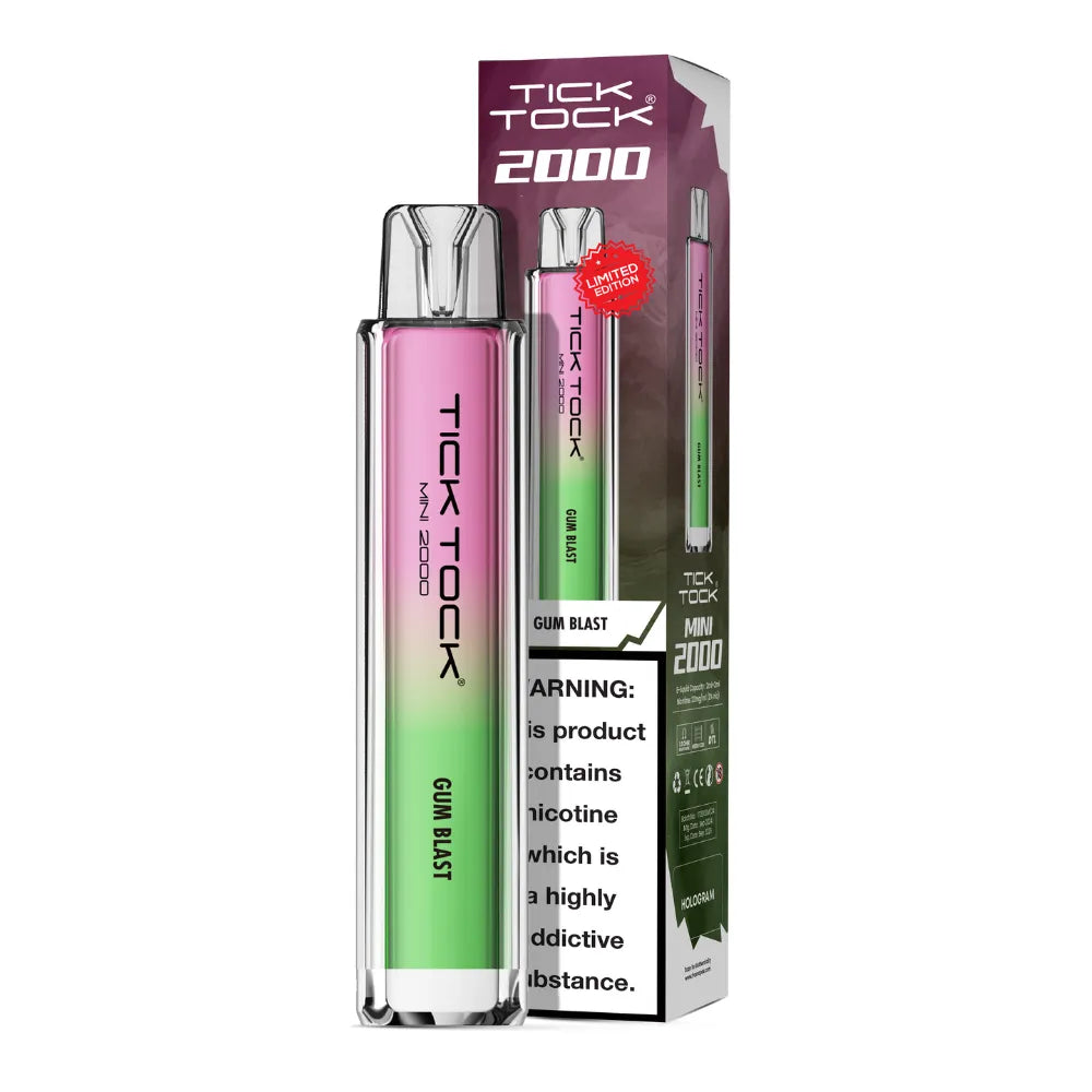 Tick Tock Mini 2000 Big Puff Disposable Vape – Compact, Powerful & Flavor-Packed!