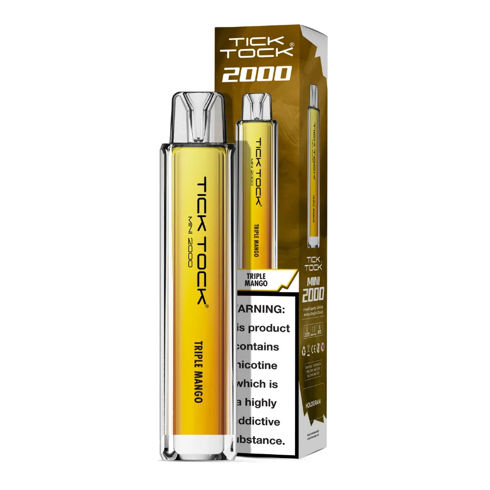 Tick Tock Mini 2000 Big Puff Disposable Vape – Compact, Powerful & Flavor-Packed!
