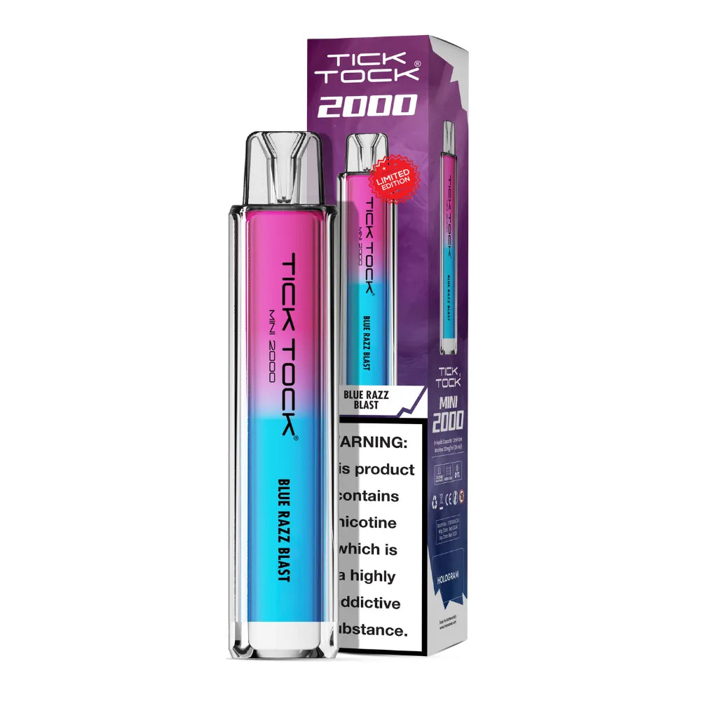 Tick Tock Mini 2000 Big Puff Disposable Vape – Compact, Powerful & Flavor-Packed!