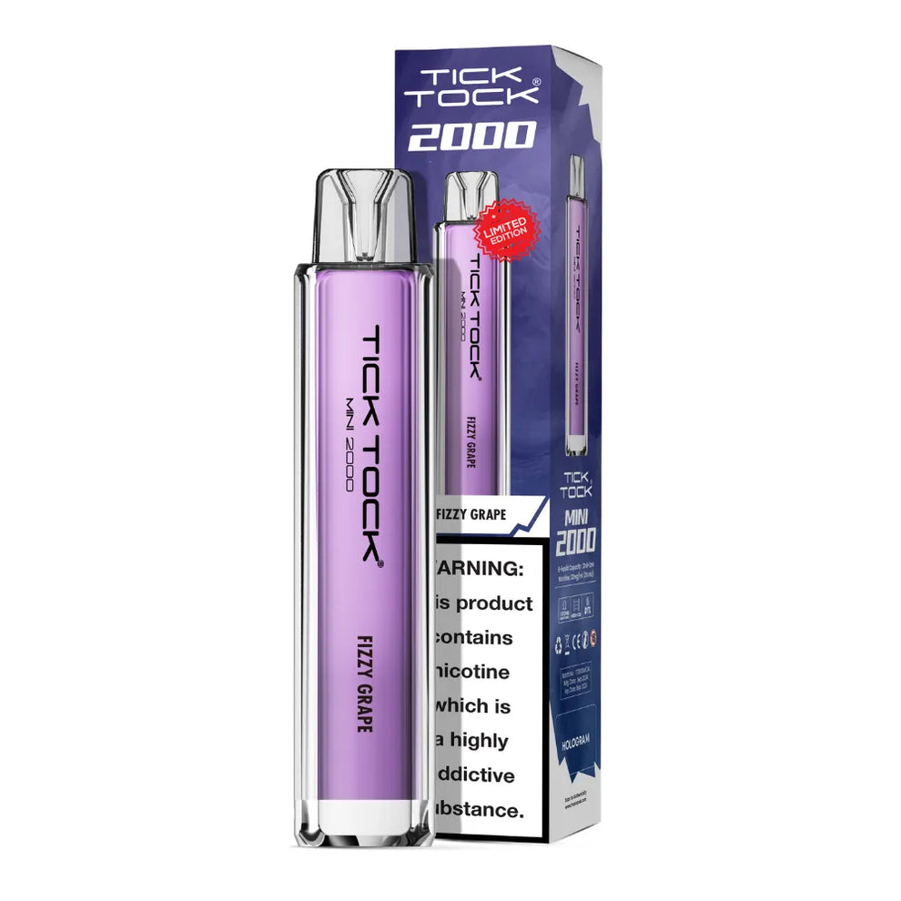 Tick Tock Mini 2000 Big Puff Disposable Vape – Compact, Powerful & Flavor-Packed!