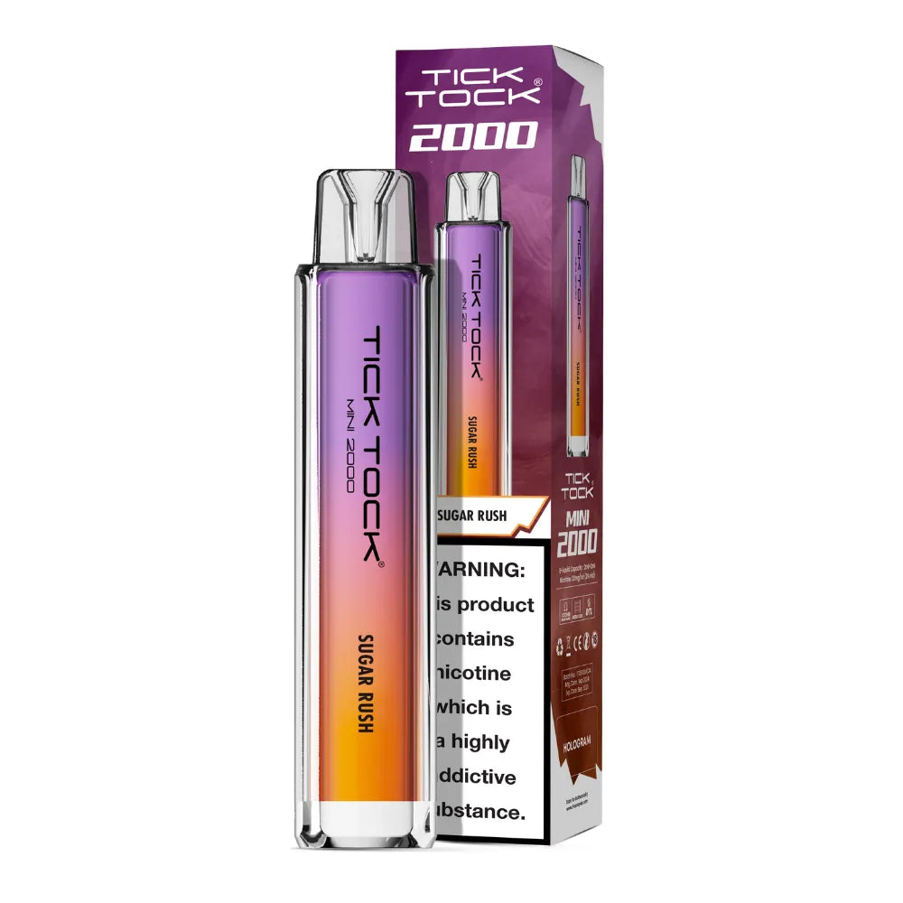 Tick Tock Mini 2000 Big Puff Disposable Vape – Compact, Powerful & Flavor-Packed!