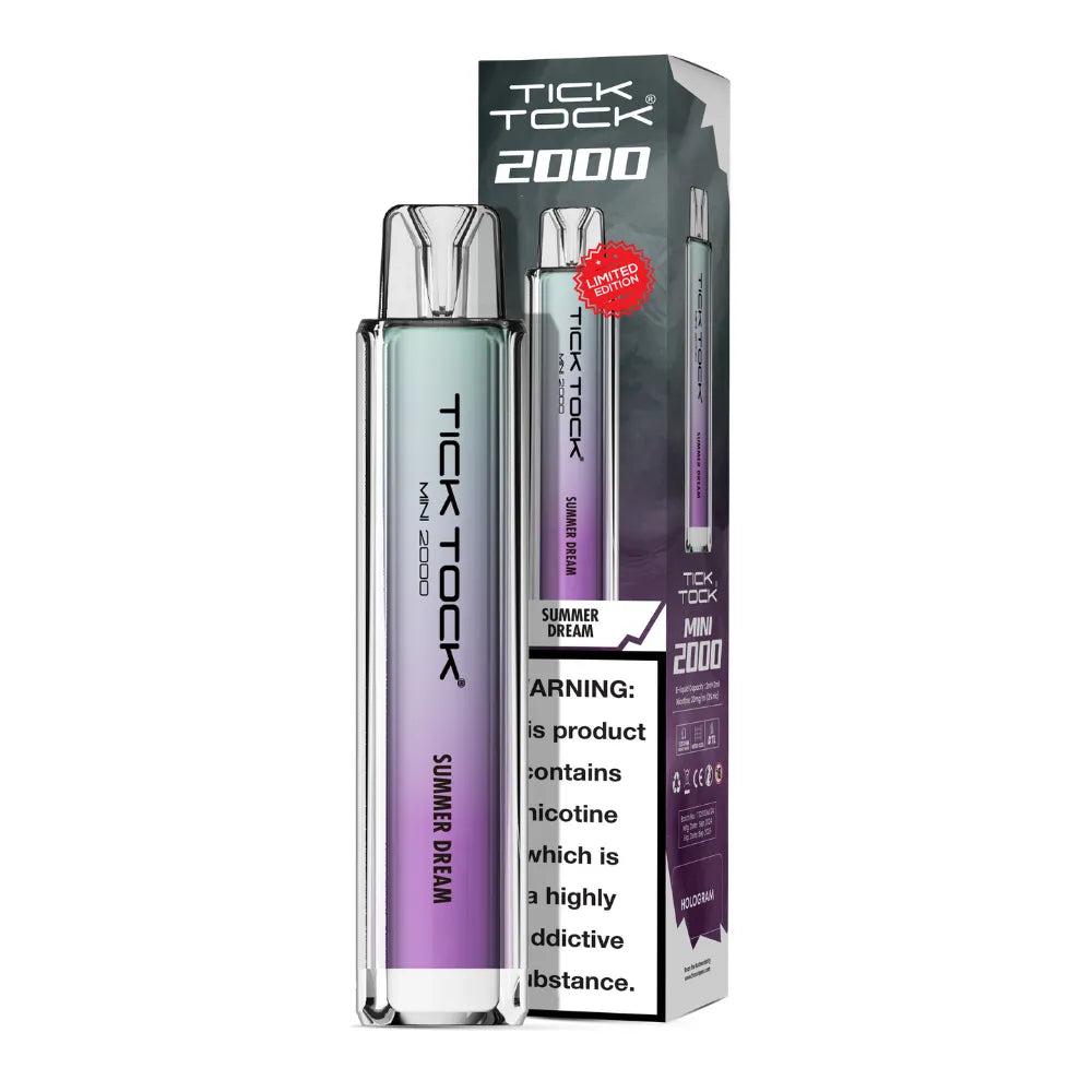 Tick Tock Mini 2000 Big Puff Disposable Vape – Compact, Powerful & Flavor-Packed!